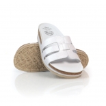 Batz PERLA pearl white papucs Batz PERLA pearl white papucs