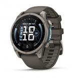 fenix 9 47mm AMOLED Titanium kavicssz�rke szilikon sz�jjal