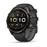 fenix 9 Pro 47mm AMOLED sz�rke DLC Titanium fekete szilikon sz�jjal