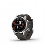 Garmin fenix 7S Pro ezst, grafitszrke szilikon szjjal